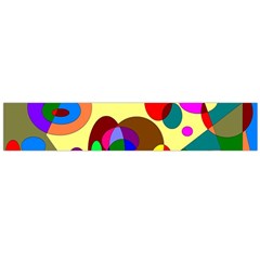 Abstract Digital Circle Computer Graphic Flano Scarf (Large)