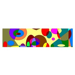 Abstract Digital Circle Computer Graphic Satin Scarf (Oblong)