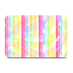 Abstract Stipes Colorful Background Circles And Waves Wallpaper Plate Mats by Nexatart