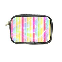 Abstract Stipes Colorful Background Circles And Waves Wallpaper Coin Purse by Nexatart