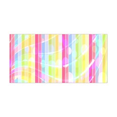 Abstract Stipes Colorful Background Circles And Waves Wallpaper Yoga Headband by Nexatart