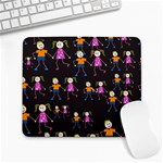 Kids Tile A Fun Cartoon Happy Kids Tiling Pattern Large Mousepads Front