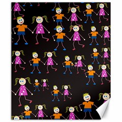 Kids Tile A Fun Cartoon Happy Kids Tiling Pattern Canvas 20  X 24   by Nexatart