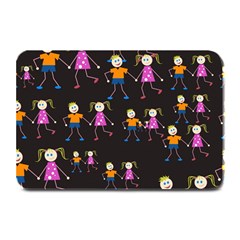 Kids Tile A Fun Cartoon Happy Kids Tiling Pattern Plate Mats by Nexatart