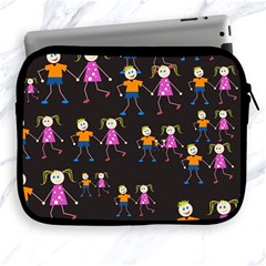 Kids Tile A Fun Cartoon Happy Kids Tiling Pattern Apple Ipad 2/3/4 Zipper Cases by Nexatart