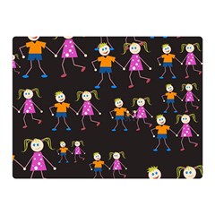 Kids Tile A Fun Cartoon Happy Kids Tiling Pattern Double Sided Flano Blanket (mini)  by Nexatart