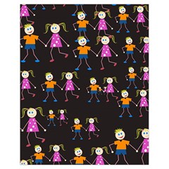 Kids Tile A Fun Cartoon Happy Kids Tiling Pattern Drawstring Bag (small) by Nexatart