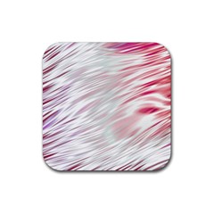 Fluorescent Flames Background With Special Light Effects Rubber Coaster (square)  by Nexatart