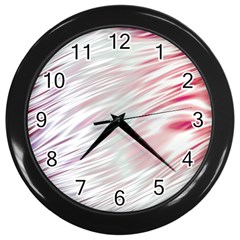 Fluorescent Flames Background With Special Light Effects Wall Clocks (black) by Nexatart