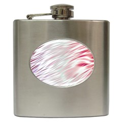 Fluorescent Flames Background With Special Light Effects Hip Flask (6 Oz) by Nexatart