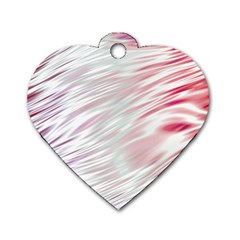 Fluorescent Flames Background With Special Light Effects Dog Tag Heart (one Side) by Nexatart