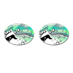 Small And Big Bubbles Cufflinks (Oval)