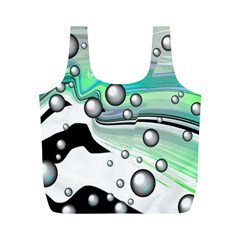 Small And Big Bubbles Full Print Recycle Bags (M) 