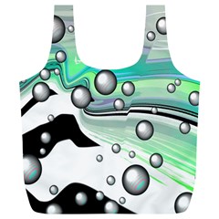 Small And Big Bubbles Full Print Recycle Bags (L) 