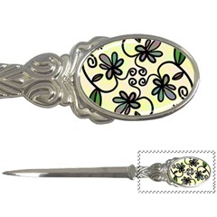 Completely Seamless Tileable Doodle Flower Art Letter Openers by Nexatart