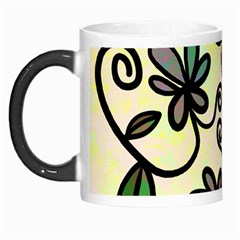 Completely Seamless Tileable Doodle Flower Art Morph Mugs by Nexatart