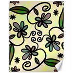 Completely Seamless Tileable Doodle Flower Art Canvas 12  x 16   11.86 x15.41  Canvas - 1