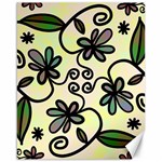 Completely Seamless Tileable Doodle Flower Art Canvas 16  x 20   15.75 x19.29  Canvas - 1