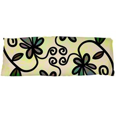 Completely Seamless Tileable Doodle Flower Art Body Pillow Case Dakimakura (two Sides)