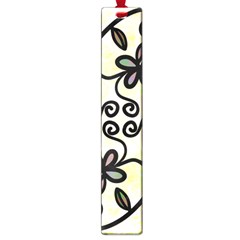 Completely Seamless Tileable Doodle Flower Art Large Book Marks by Nexatart