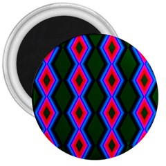 Quadrate Repetition Abstract Pattern 3  Magnets by Nexatart