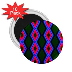 Quadrate Repetition Abstract Pattern 2 25  Magnets (10 Pack)  by Nexatart