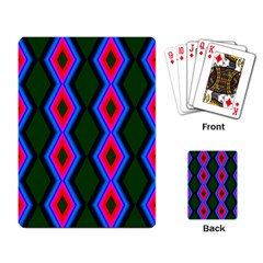 Quadrate Repetition Abstract Pattern Playing Card by Nexatart