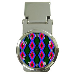 Quadrate Repetition Abstract Pattern Money Clip Watches by Nexatart