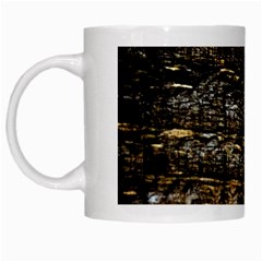 Wood Texture Dark Background Pattern White Mugs by Nexatart