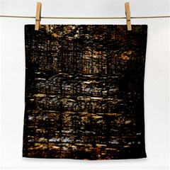 Wood Texture Dark Background Pattern Face Towel by Nexatart