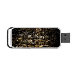 Wood Texture Dark Background Pattern Portable Usb Flash (one Side) by Nexatart