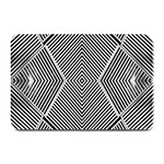 Black And White Line Abstract Plate Mats 18 x12  Plate Mat