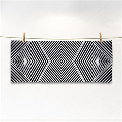 Black And White Line Abstract Cosmetic Storage Cases by Nexatart