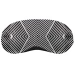 Black And White Line Abstract Sleeping Masks Front