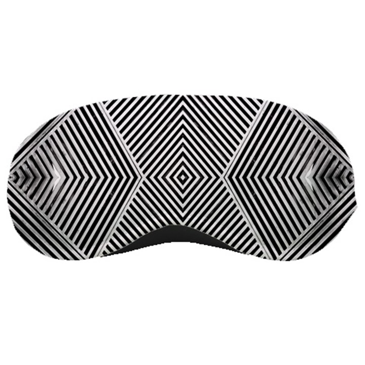 Black And White Line Abstract Sleeping Masks