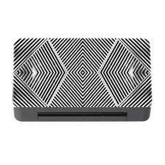 Black And White Line Abstract Memory Card Reader With Cf by Nexatart