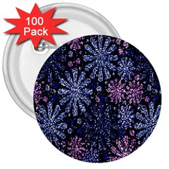 Pixel Pattern Colorful And Glittering Pixelated 3  Buttons (100 Pack)  by Nexatart