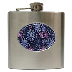 Pixel Pattern Colorful And Glittering Pixelated Hip Flask (6 Oz) by Nexatart