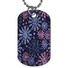 Pixel Pattern Colorful And Glittering Pixelated Dog Tag (two Sides) by Nexatart