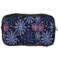 Pixel Pattern Colorful And Glittering Pixelated Toiletries Bags 2-side by Nexatart