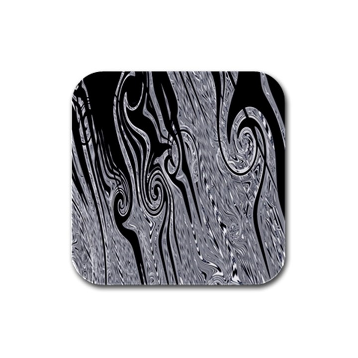 Abstract Swirling Pattern Background Wallpaper Rubber Square Coaster (4 pack) 