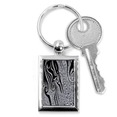 Abstract Swirling Pattern Background Wallpaper Key Chains (rectangle)  by Nexatart