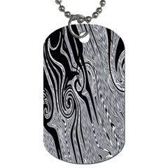 Abstract Swirling Pattern Background Wallpaper Dog Tag (one Side) by Nexatart