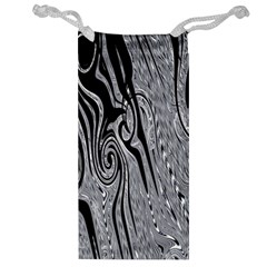 Abstract Swirling Pattern Background Wallpaper Jewelry Bag by Nexatart