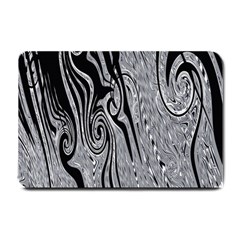 Abstract Swirling Pattern Background Wallpaper Small Doormat  by Nexatart