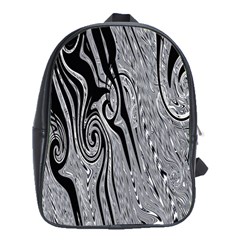 Abstract Swirling Pattern Background Wallpaper School Bags (xl) 