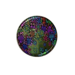 Grunge Rose Background Pattern Hat Clip Ball Marker by Nexatart