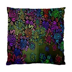 Grunge Rose Background Pattern Standard Cushion Case (two Sides) by Nexatart