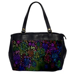 Grunge Rose Background Pattern Office Handbags by Nexatart