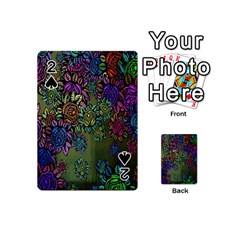 Grunge Rose Background Pattern Playing Cards 54 (mini)  by Nexatart